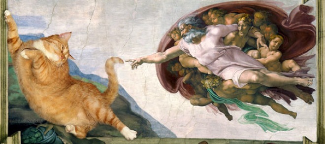  Микеланджело Сотворение Адама
