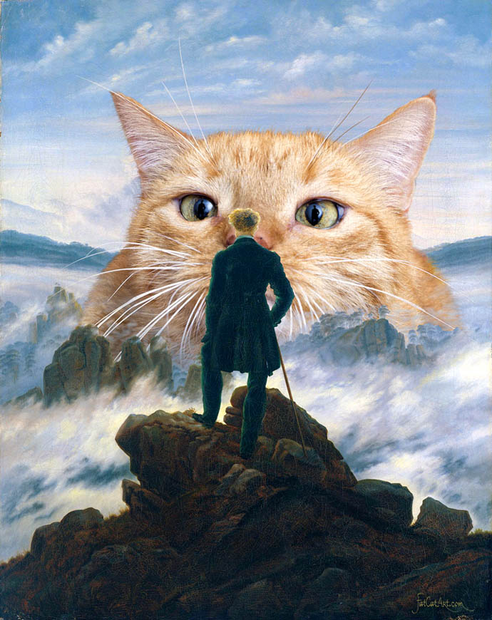 Каспар Давид Фридрих, Странник и кот над морем тумана