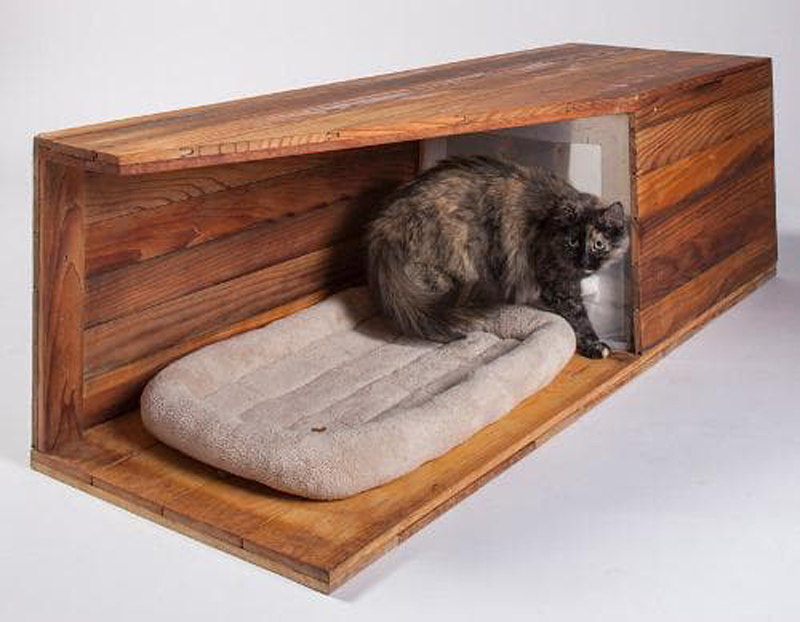 Деревянный домик для кошки/собаки (60×60 см.)