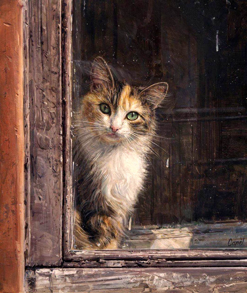 кошки испанского художника Антонио Гусмана Капеля