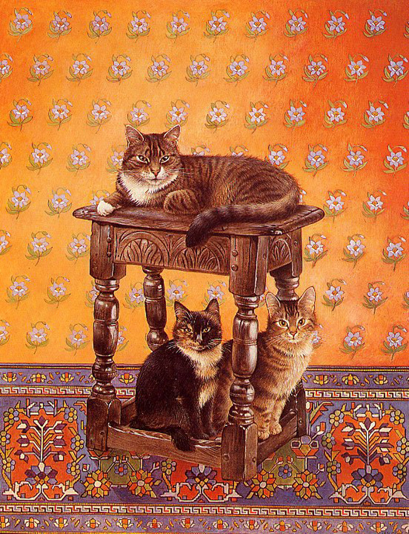 Кошки британской художницы Лесли Энн Ивори