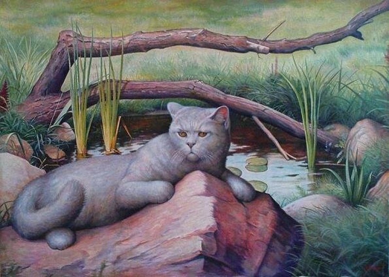 Забавные коты художника Степана Каширина