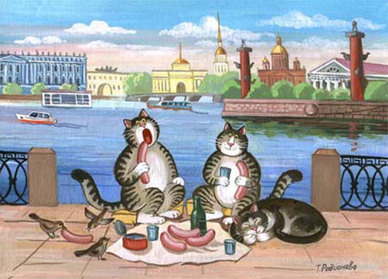 коты художницы Татьяны Родионовой
