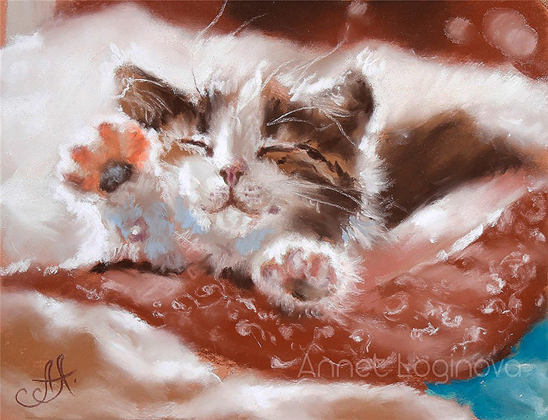 Удивительные кошки российской художницы Аннет Логиновой