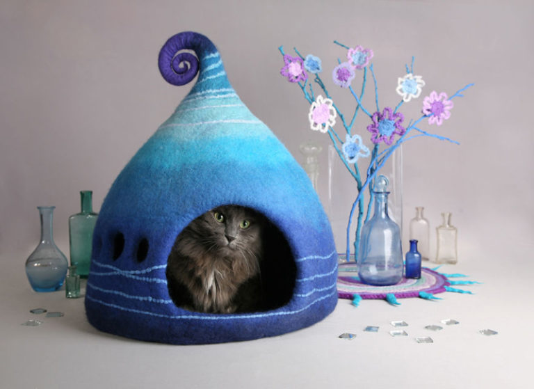 Рисунок домик для кошки